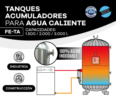 TANQUES ACUMULADORES PARA AGUA CALIENTE